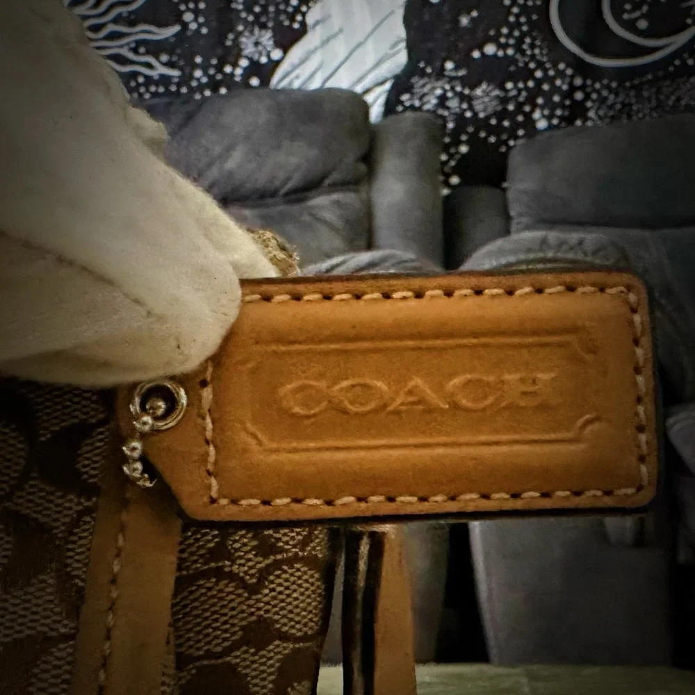 Vintage Y2K Coach Brown Signature Crossbody Bag messenger bag - Picture 8 of 17